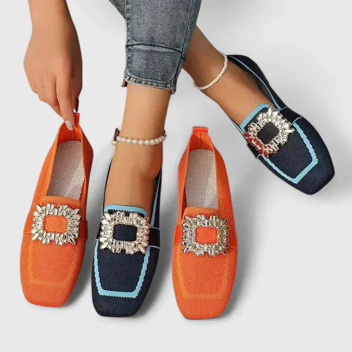 NULE - Mocassini ortopedici in pelle, beige, neri, marroni, blu e arancio