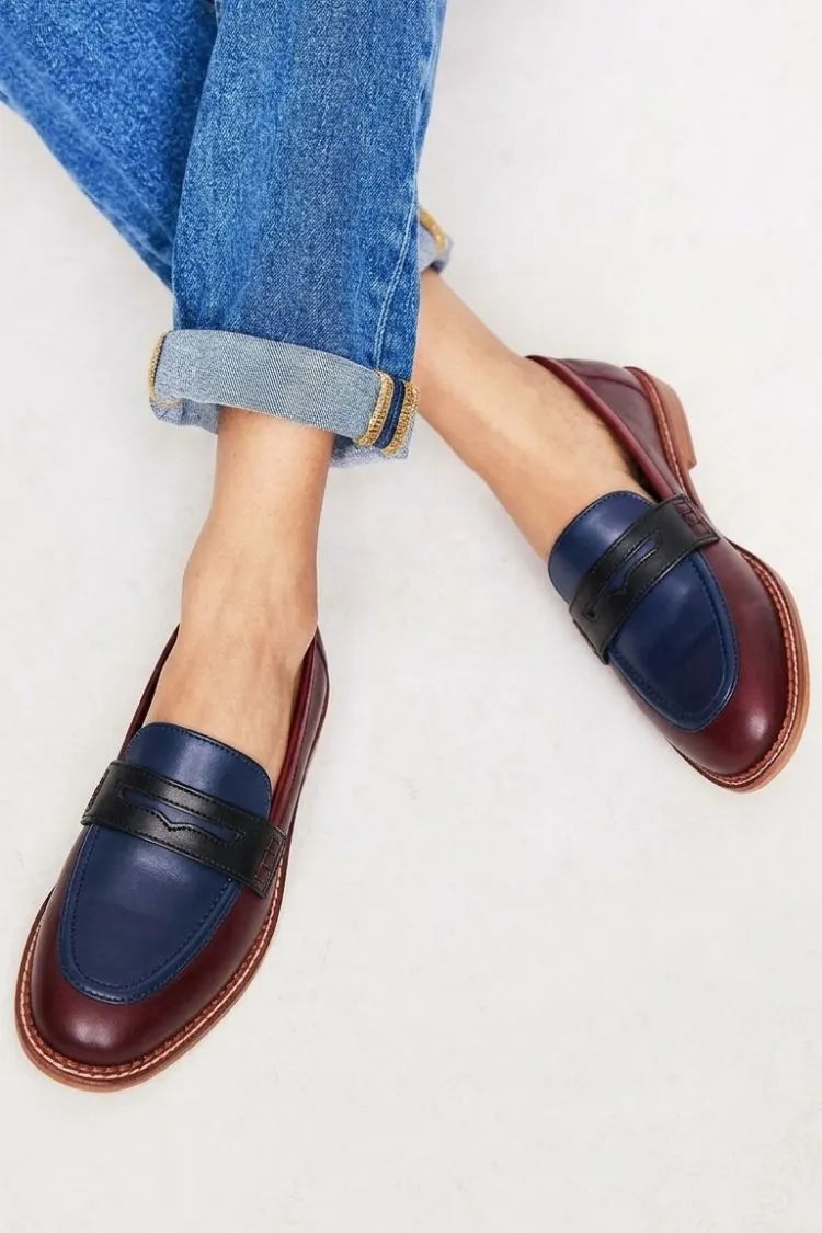PREPOTTO - Mocassini Slip-On Colorblock Multicolore