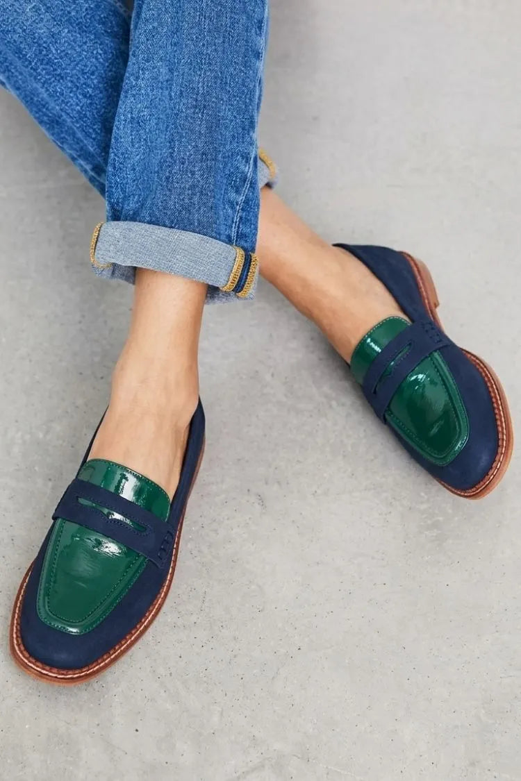 PREPOTTO - Mocassini Slip-On Colorblock Multicolore