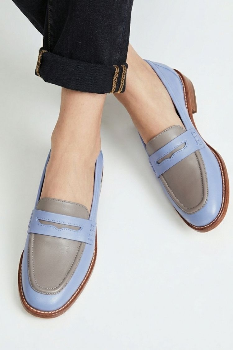 PREPOTTO - Mocassini Slip-On Colorblock Multicolore