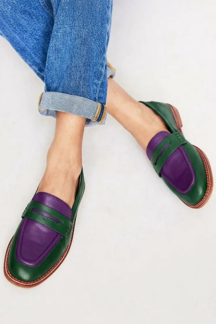 PREPOTTO - Mocassini Slip-On Colorblock Multicolore