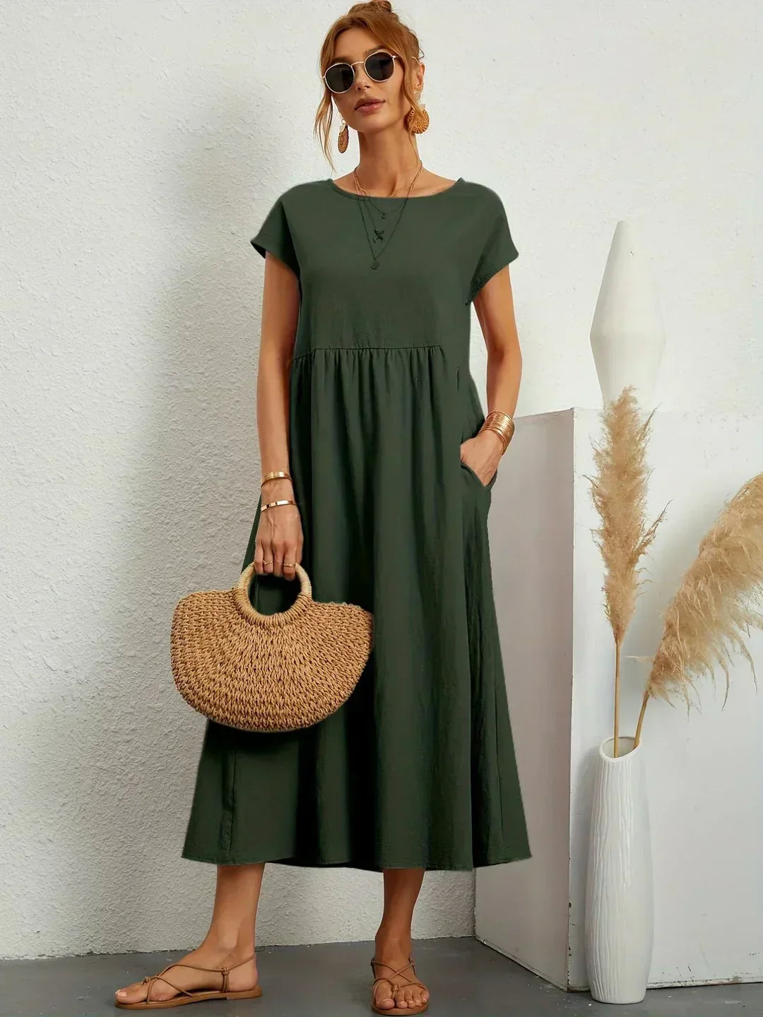 GIULIA - Abito Midi in Cotone