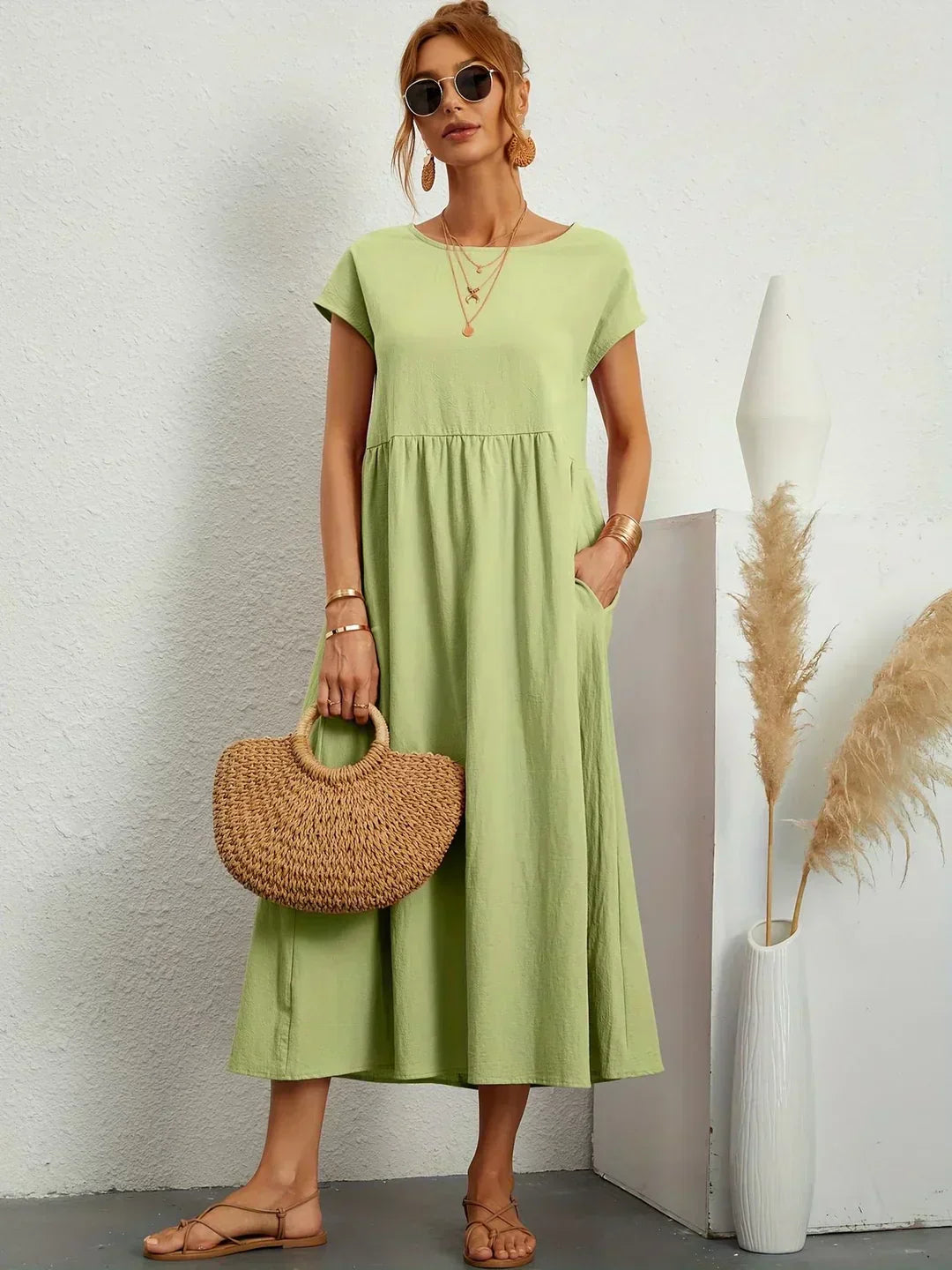 GIULIA - Abito Midi in Cotone