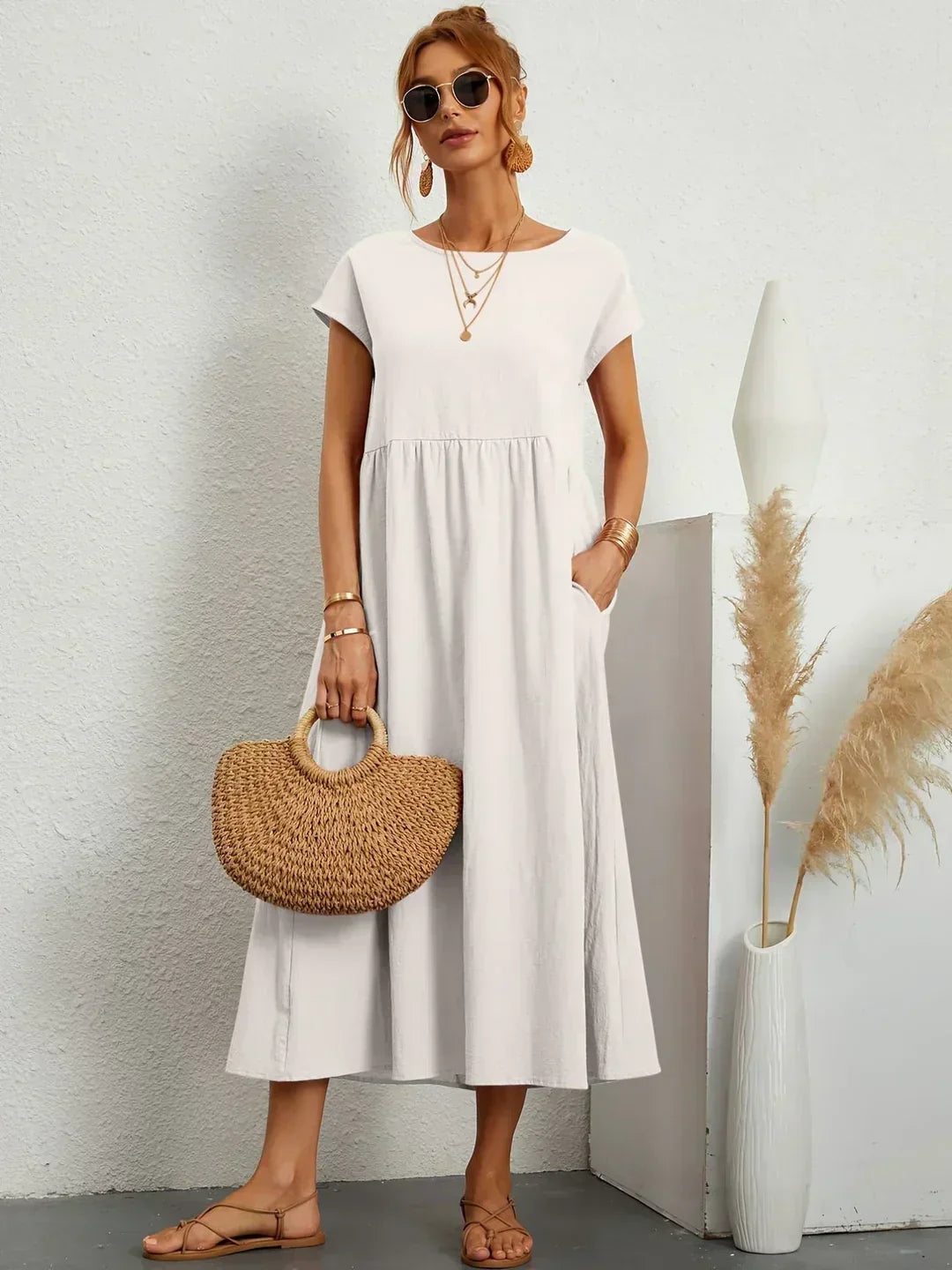GIULIA - Abito Midi in Cotone