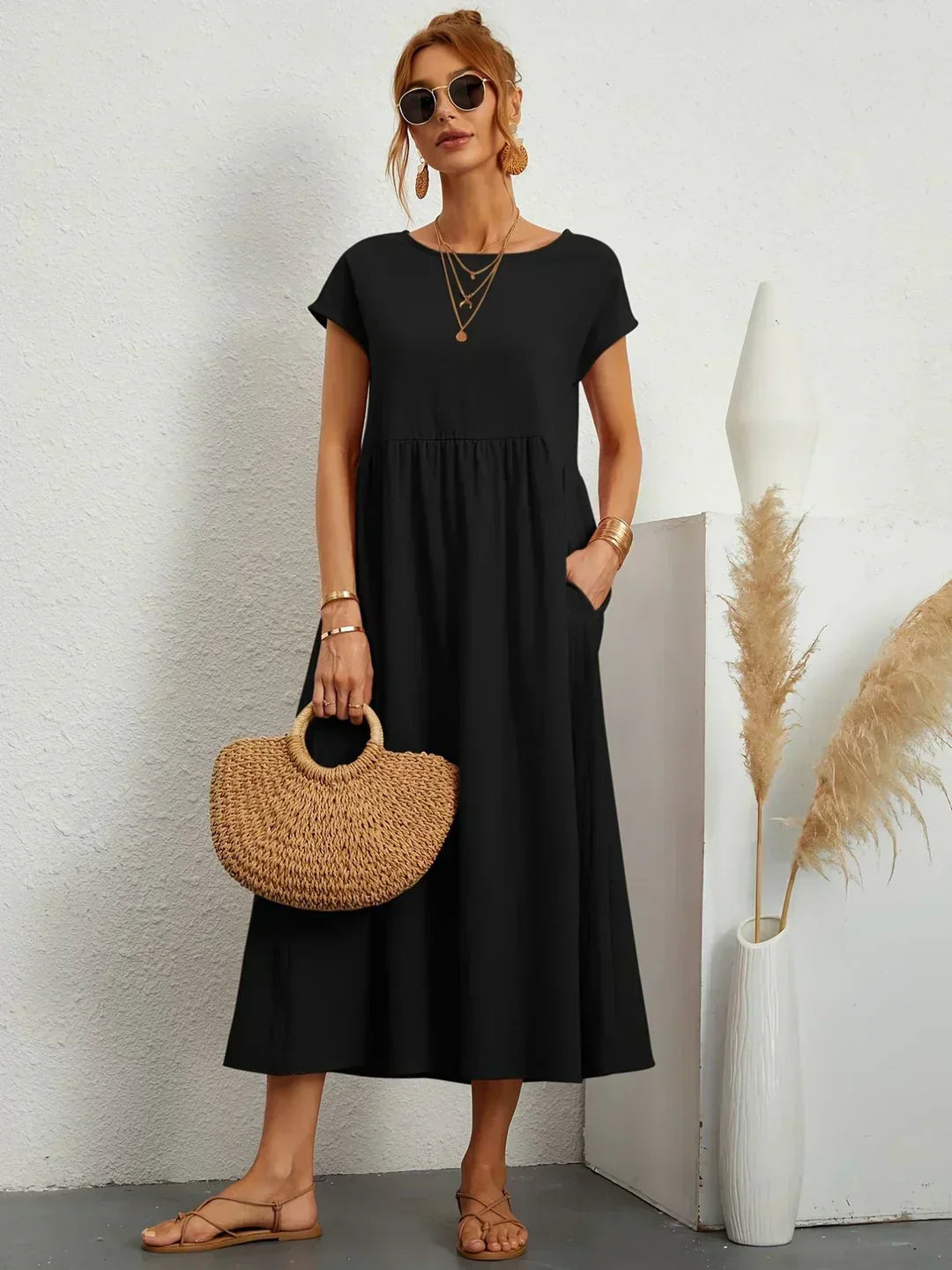 GIULIA - Abito Midi in Cotone