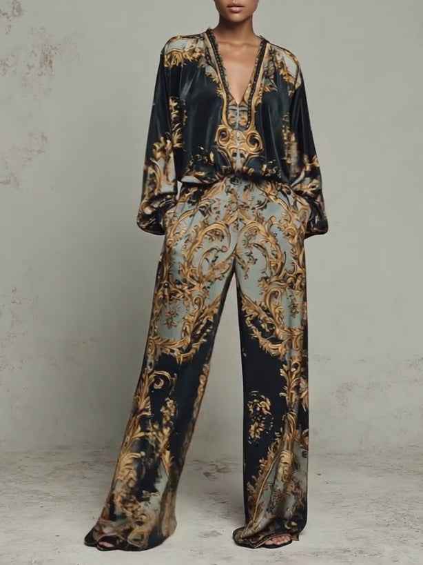 CERIANA - Set Loungewear Nero Morbido e Comfortevole
