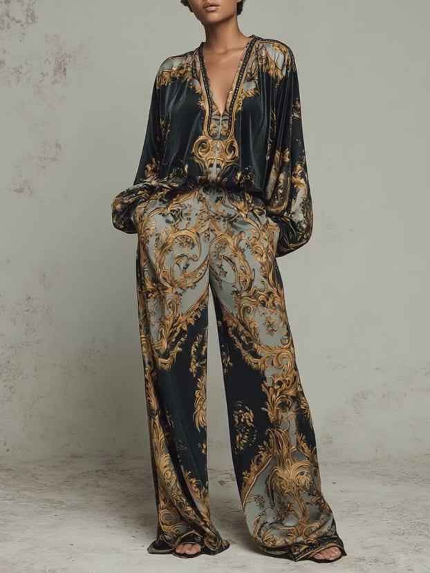 CERIANA - Set Loungewear Nero Morbido e Comfortevole